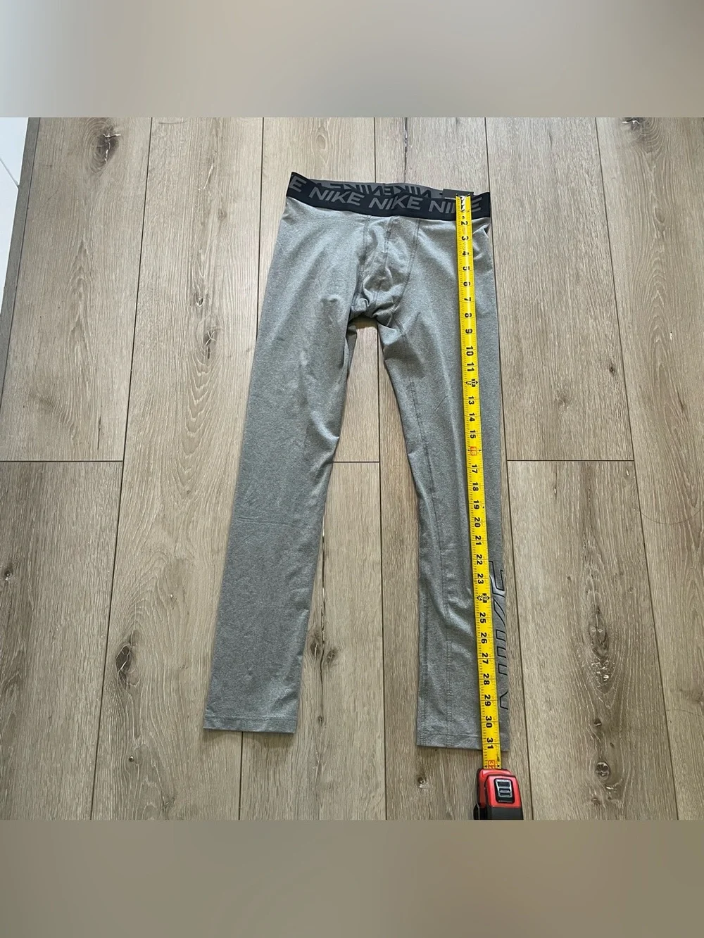 Nike Pro Boys Large Gray Compression Tights‎ | Dri-FIT Athletic Leggings